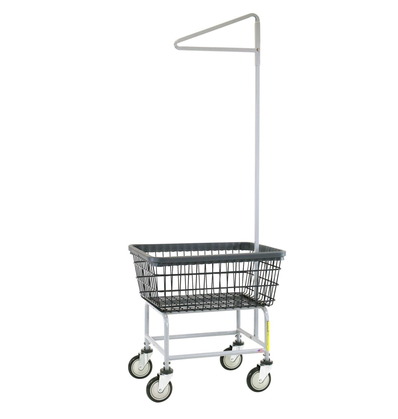 Dura-Seven™ Laundry Cart w/ Single Pole Rack