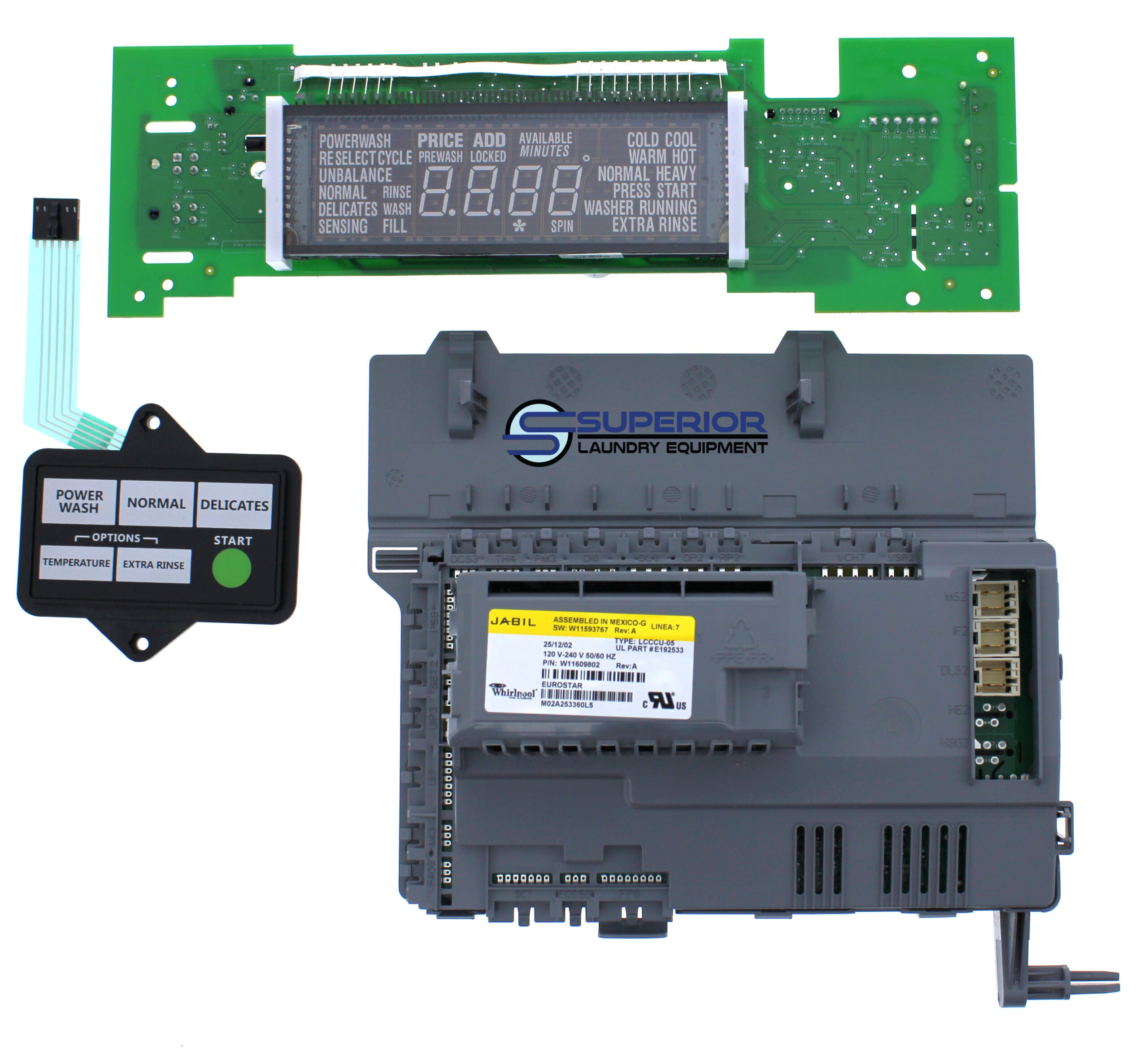 W11323695 / W11803575 Whirlpool Central Control Unit w/ UI Display