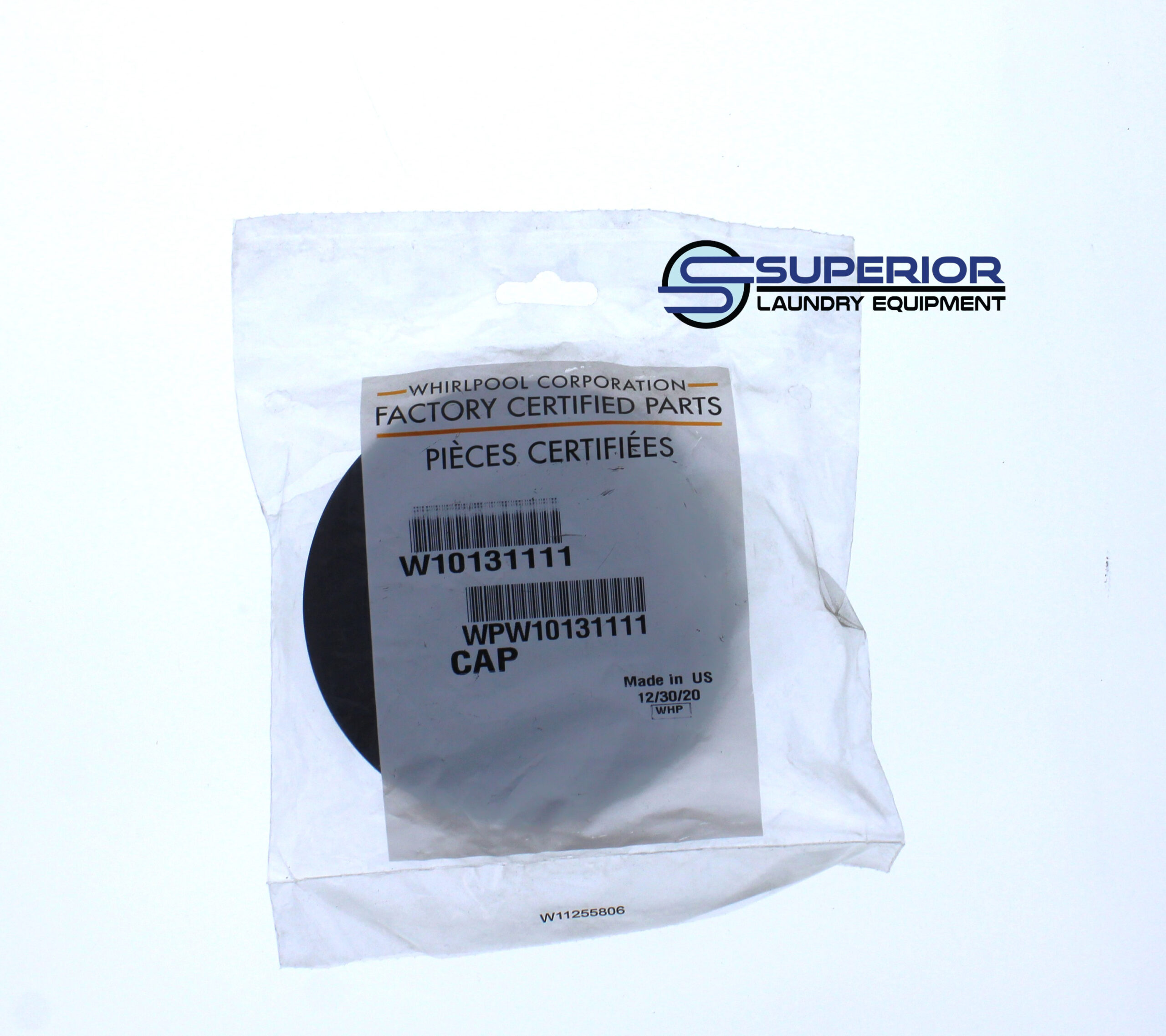 WPW10131111 Whirlpool Agitator Cap, Black - Image 2